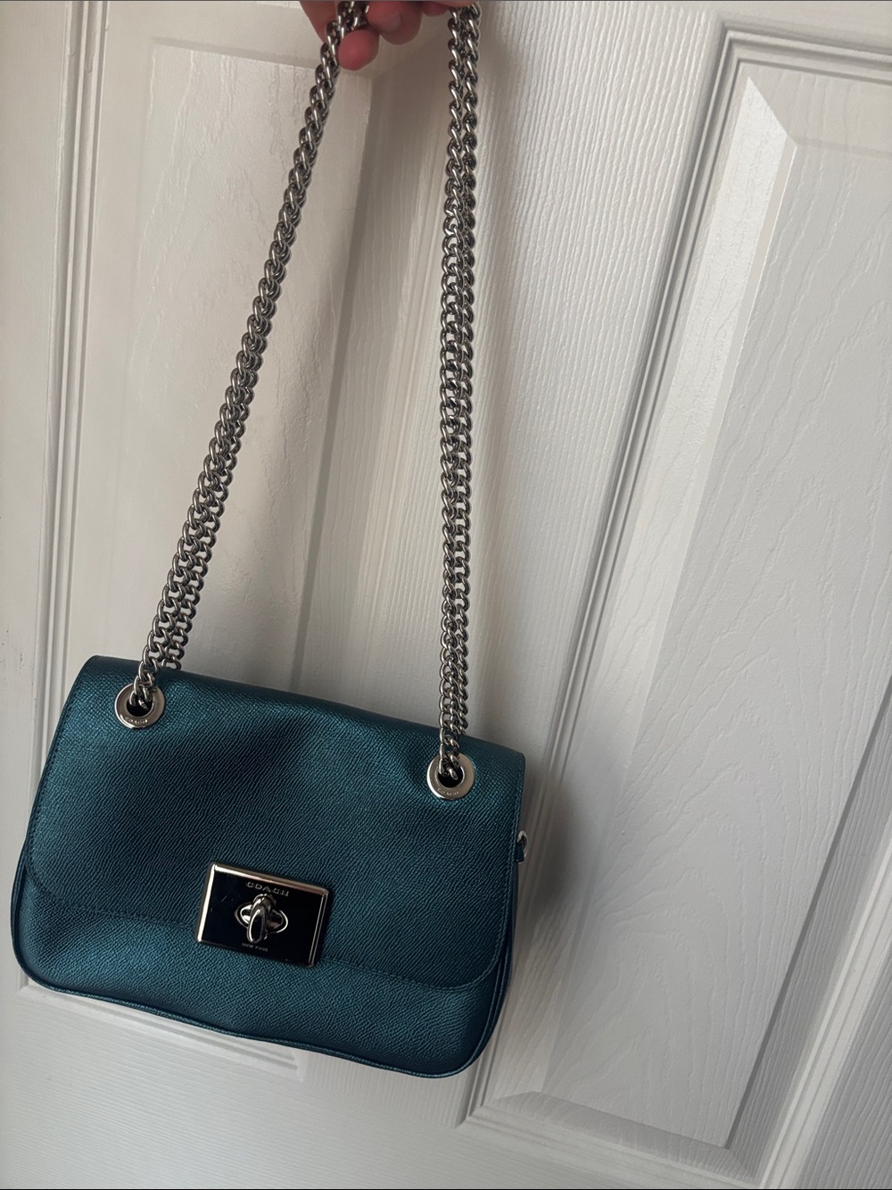 Coach Teal Crossbody - Picture 9 of 10